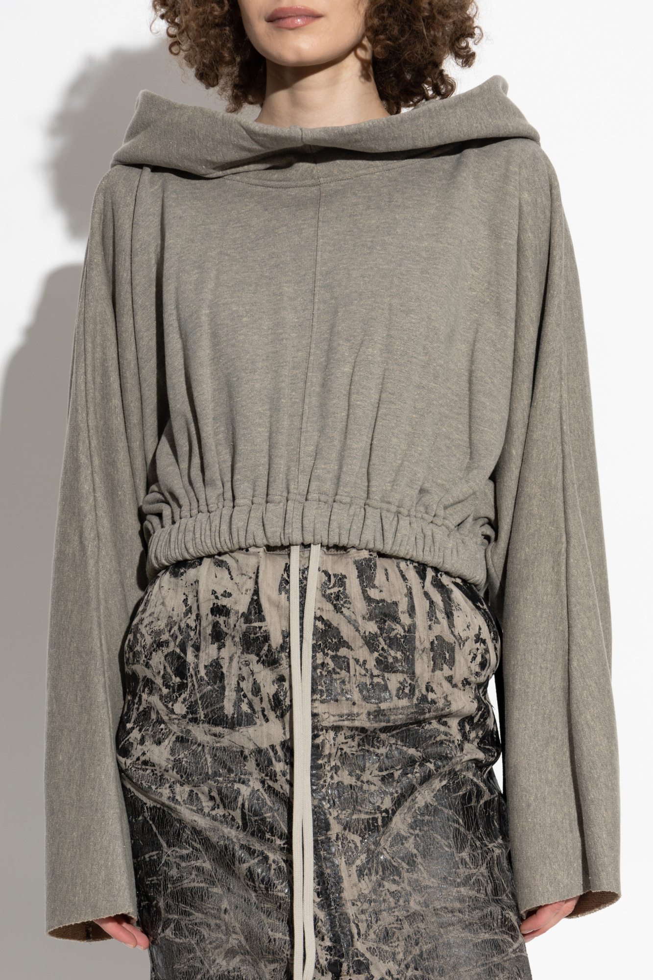 Rick Owens DRKSHDW Cropped hoodie | Women's | Vitkac